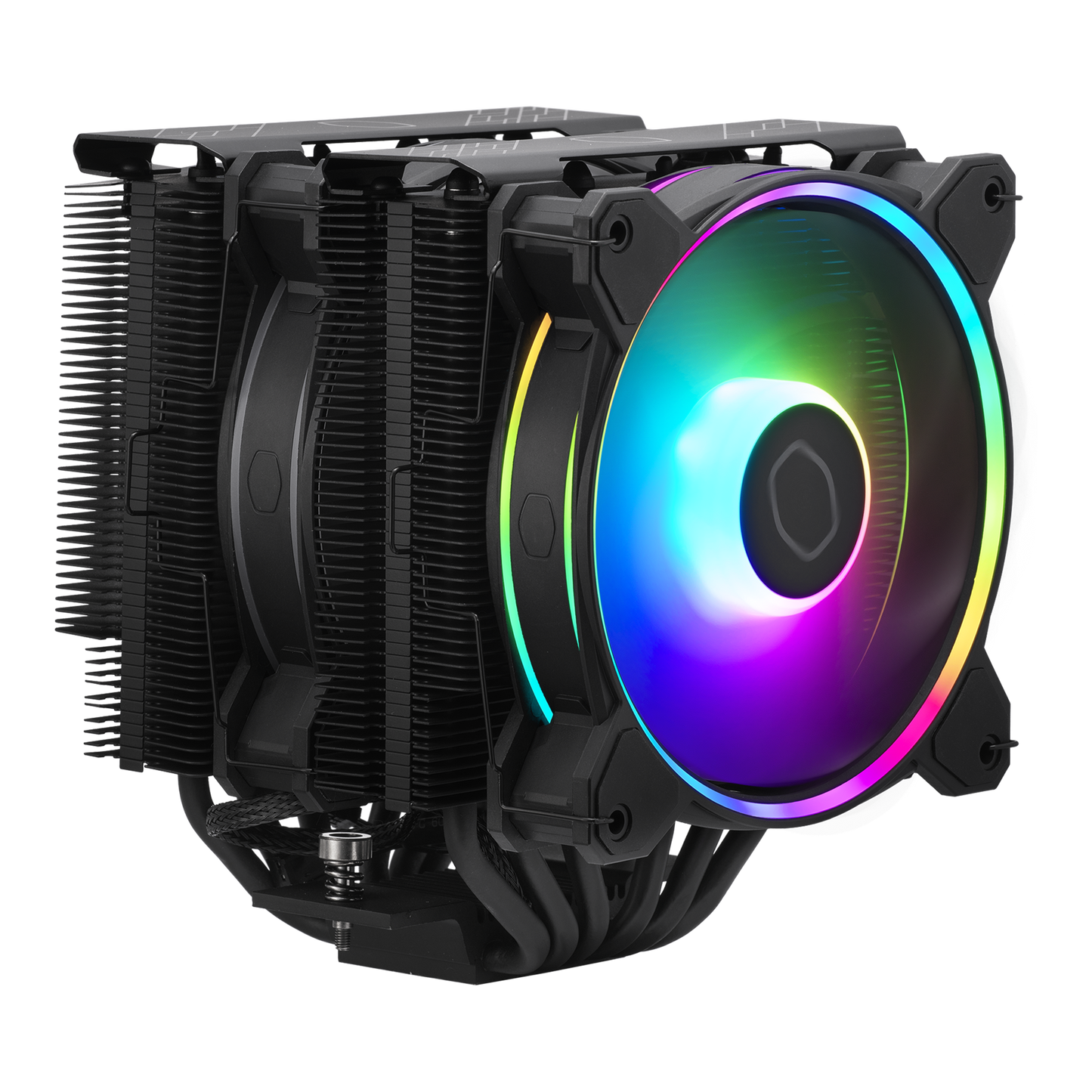 Hyper 622 Halo Black, Full Black Coated, 6 Heat Pipes Dual Tower Heat Sink, 2x 120mm Halo ARGB Fans