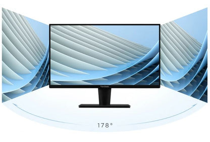 ViewSonic 24' Office Ultra Thin + SuperClear IPS, 2x Speakers, 4ms 75hz, FHD 1080, HDMI, VGA, 3.5 Audio, Multi-View, Eye Care. VESA 75, Monitor (LS)