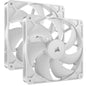 Corsair RS140 White, 140mm Fan, Dual Pack