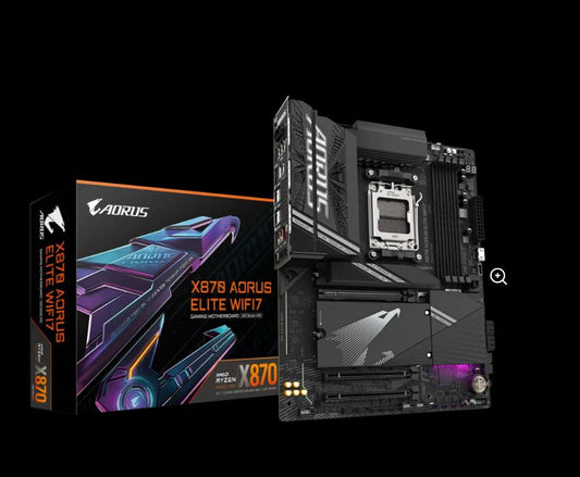 Gigabyte X870 AORUS ELITE WIFI7 AMD AM5 ATX Motherboard 4x DDR5~256GB,3x PCIe x16, 4x M.2, 4x SATA 6, 4x USB 3.2, 4x USB2.0, 2x USB-C,