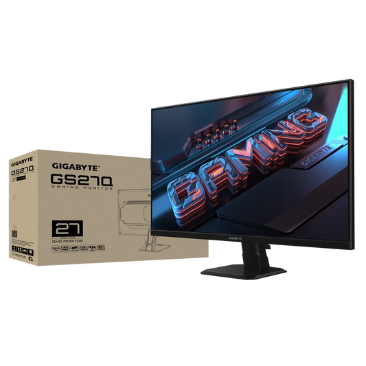 GIGABYTE - GS27Q X - 27" IPS - 2560x1440 QHD - 240Hz/OC 250Hz - 1ms - AMD FreeSync Premium - HDMI, 110% sRGB, 8bit, HDR Ready