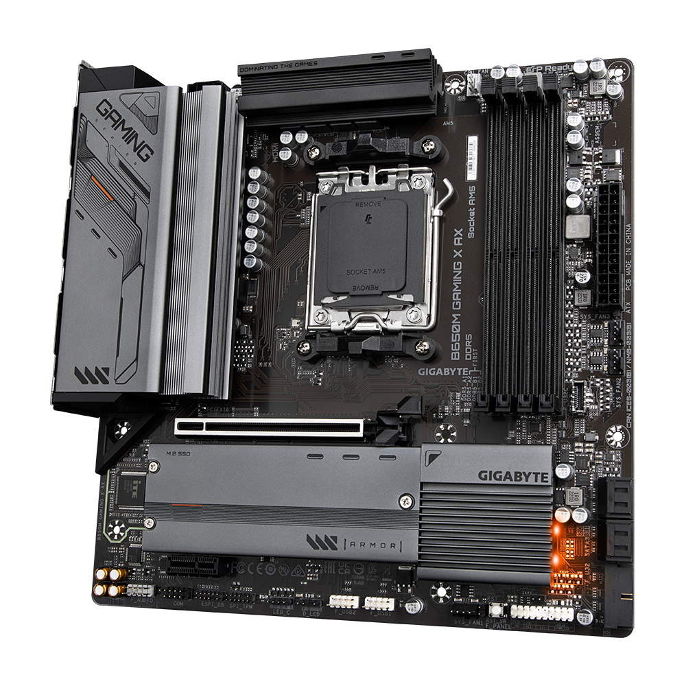 B650M GAMING X AX/AMD AM5/MATX/4x DDR5 up to 192GB/8000MHz/PCIe 4.0 x1 3.0 x1/M.2 x2