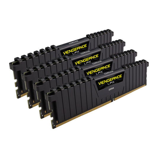 (LS) Corsair Vengeance LPX 64GB (4x16GB) DDR4 3200MHz C16 XMP 2.0 Desktop Gaming Memory Black ~CMK64GX4M4C3200C16