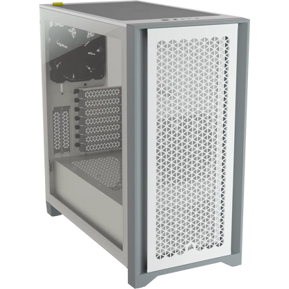 4000D Airflow Tempered Glass Mid-Tower Case, White