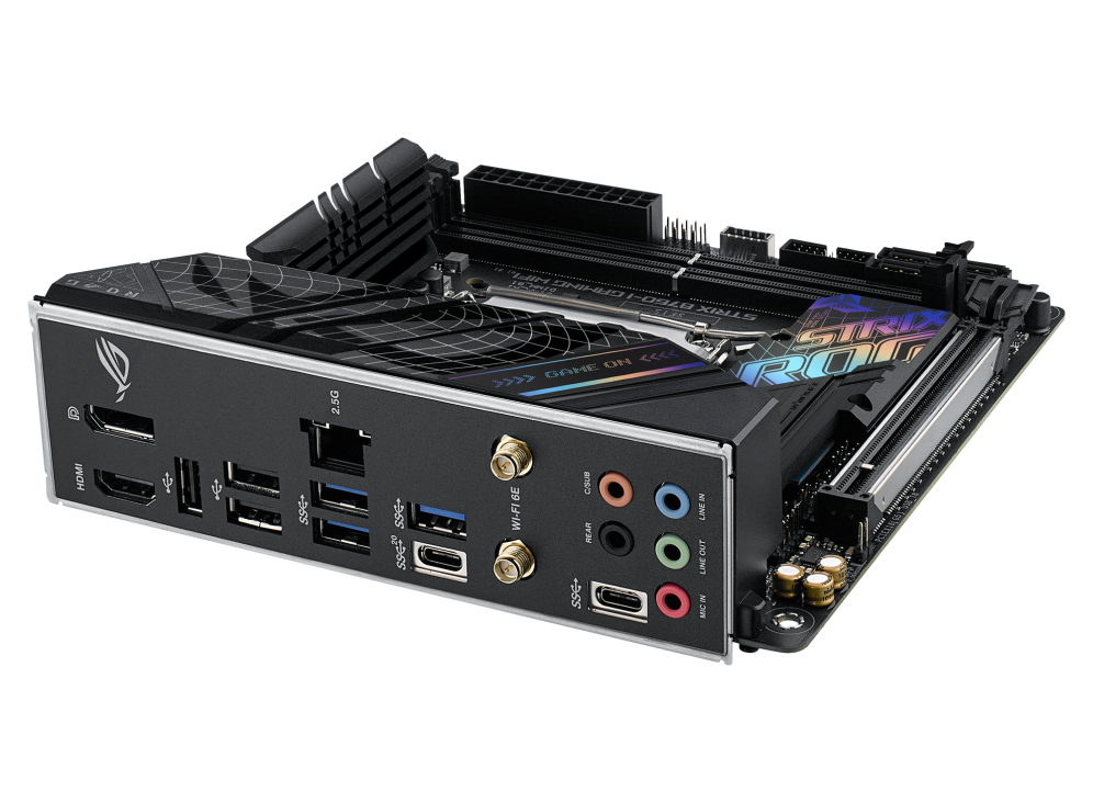 ASUS Intel B760 ROG STRIX B760-I GAMING WIFI Motherboard, HDMI, DisplayPort, Ethernet