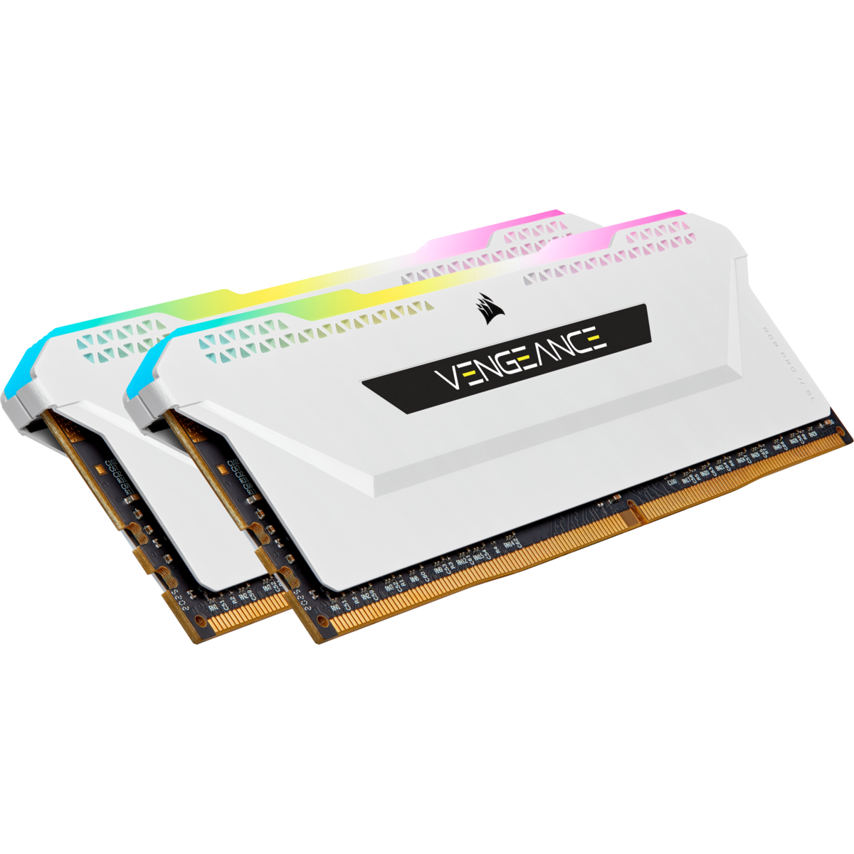 DDR4, 3600MHz 32GB 2x16GB DIMM, Unbuffered, 18-22-22-42, XMP 2.0, VENGEANCE RGB PRO SL White Heatspreader, RGB LED, 1.35V, for AMD Ryzen & Intel