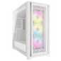 iCUE 5000D RGB AIRFLOW Mid-Tower Smart Case, True White