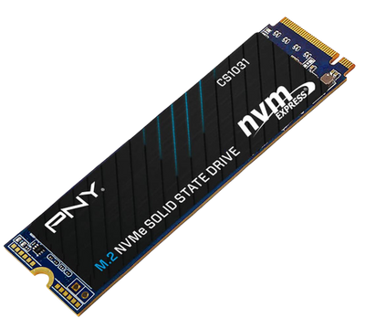 PNY CS1031 500GB NVMe SSD Gen3x4 M.2 2200MB/s 1200MB/s R/W 110TBW 2M hrs MTBF 5yrs wty
