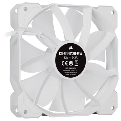 White SP120 RGB ELITE, 120mm RGB LED Fan with AirGuide, Single Pack