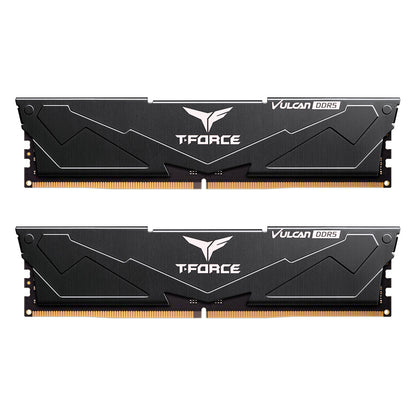 T-Force Vulcan Black, DDR5, 16GB Kit (8GB x 2), 5600 MHz, CL40-40-40-84, 1.2V, Limited Lifetime warranty