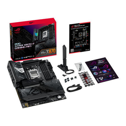 ASUS ROG STRIX X370-F GAMING Aura Sync RGB LED, DDR4 3200MHz, M.2, USB 3.1 front-panel connector & Type-A/C