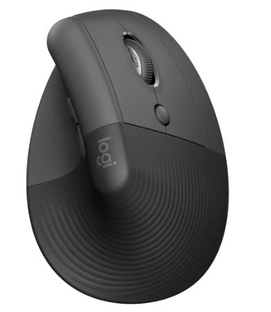 Logitech Lift Vertical Ergonomic Mouse - Graphite - RIGHT HANDED