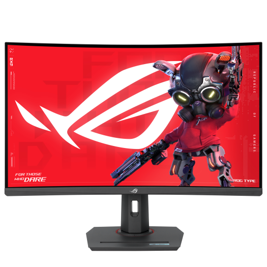 ASUS 31.5", 2560x1440, VA, 180Hz, Curved, DP1.4, HDMI 2.0, USB-C, DisplayHDR400, HAB