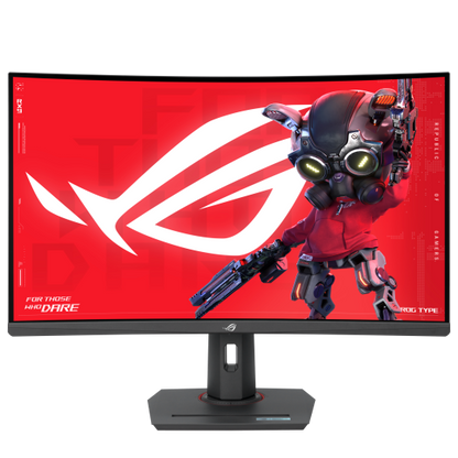 ASUS 31.5", 2560x1440, VA, 180Hz, Curved, DP1.4, HDMI 2.0, USB-C, DisplayHDR400, HAB