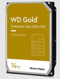 Western Digital 14TB 3.5' WD Gold Enterprise Class Internal Hard Drive - 7200 RPM Class, SATA 6 Gb/s, 512 MB Cache - 5 Years Limited Warranty