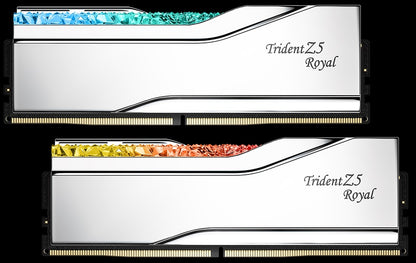 G.SKILL F5-7600J3646G16GX2-TR5S 32GB (2 x 16GB)/ DDR5 7600 MT/s/ Timings 36-46-46-121/ Voltage 1.4V/ TZ5 ROYAL N S.