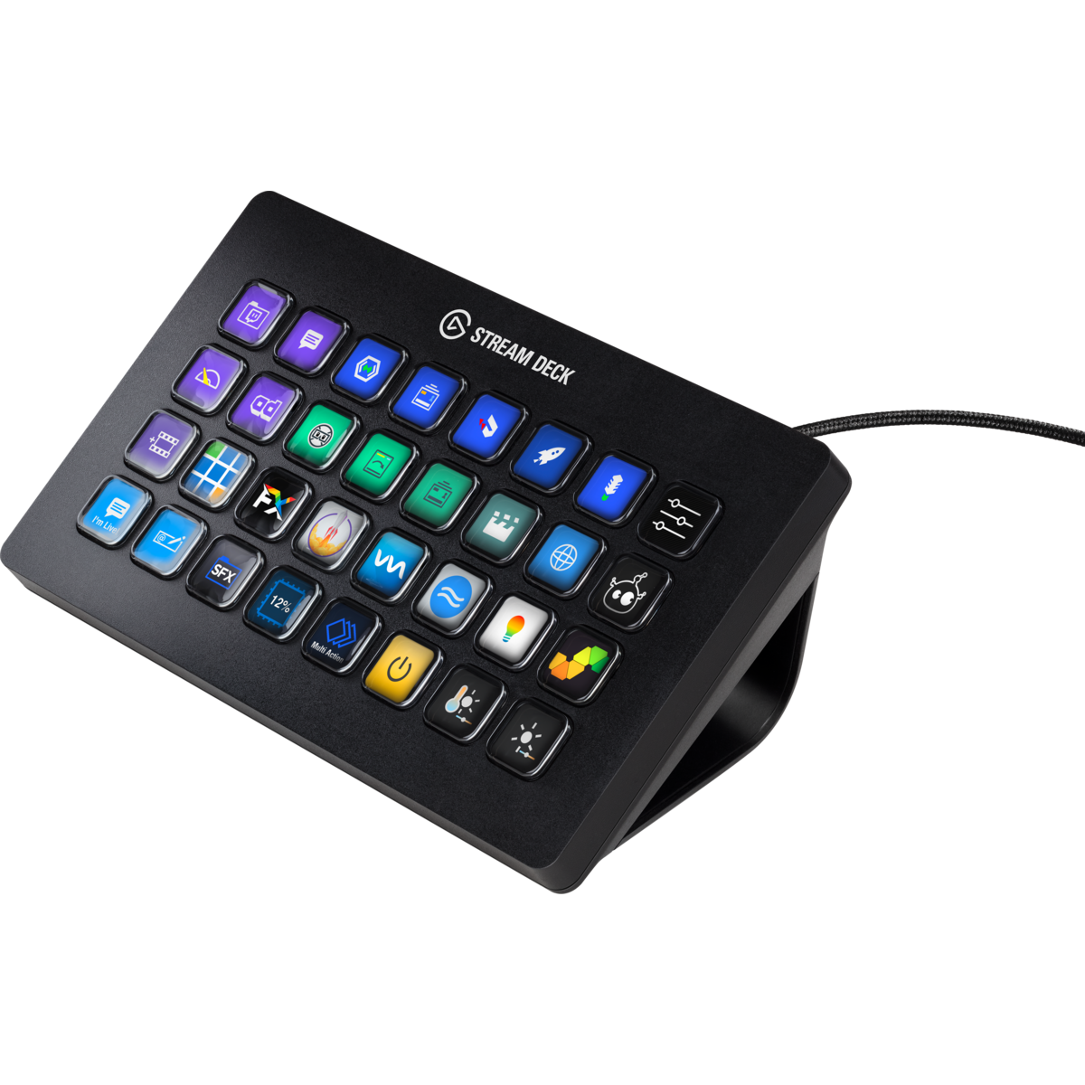 Elgato Stream Deck XL - Advanced Stream Control with 32 customizable LCD keys for Windows 10 and macOS 10.13 or later