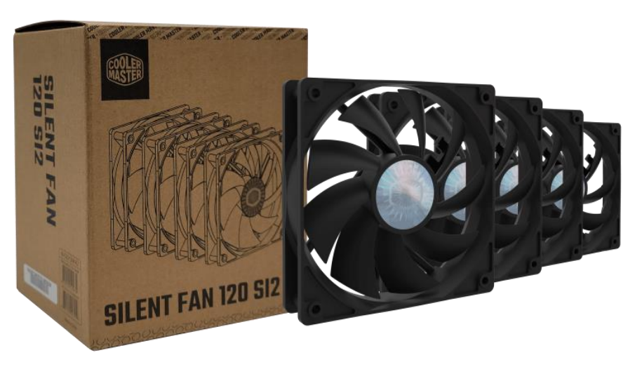 120mm Silent Fan 4x Fan Pack