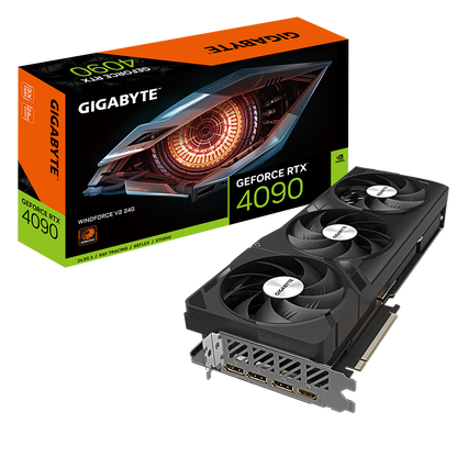 Nvidia GeForce RTX 4090 WINDFORCE V2 24G GDDR6X 384 bit/2520MHz/PCI-E 4.0x16/Max Res 7680x4320/3x DP 1.4a & 1x HDMI 2.1a