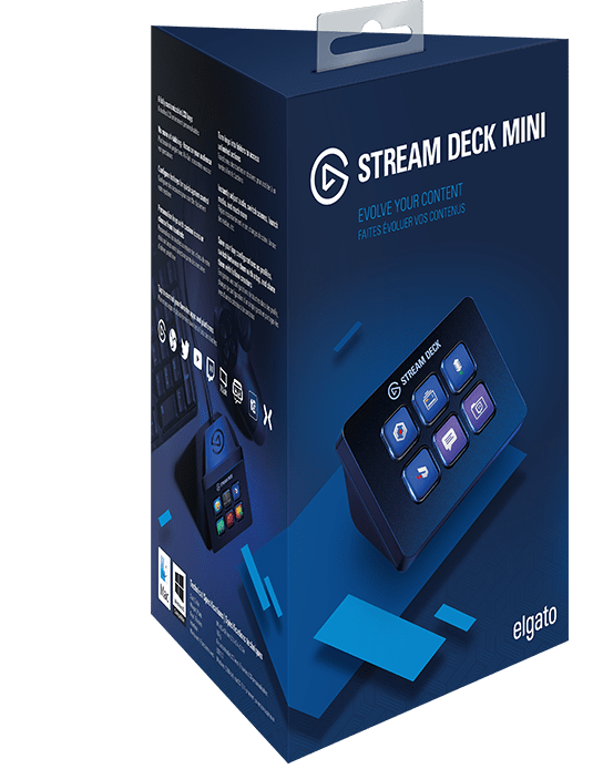 Elgato Stream Deck Mini - Live Content Creation Controller with 6 customizable LCD keys