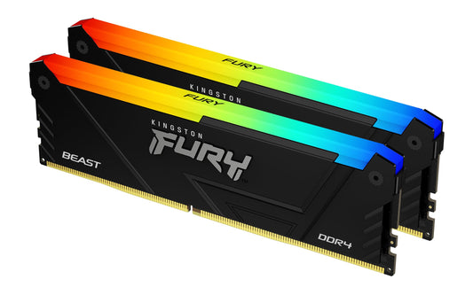 32GB 3200MT/s DDR4 CL16 DIMM (Kit of 2) FURY Beast RGB