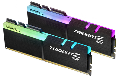 G.SKILL F4-3600C18D-32GTZR 32GB (2 x 16GB)/ PC4-28800 / DDR4 3600 Mhz/ Timings 18-22-22-42/ Voltage 1.35V/ Trident Z RGB