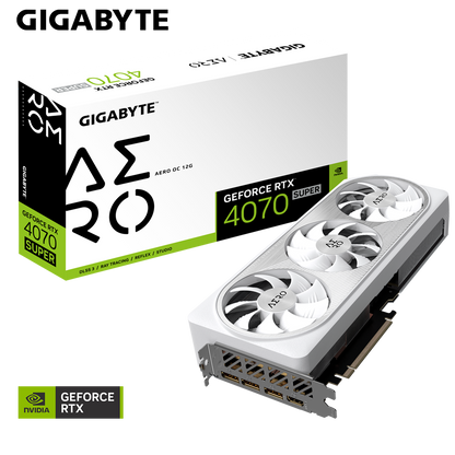 Nvidia GeForce RTX 4070 SUPER AERO OC 12G GDDR6X 192 bit/2565MHz/PCI-E 4.0/Max Res 7680x4320/3x DP 1.4a & 1x HDMI 2.1a