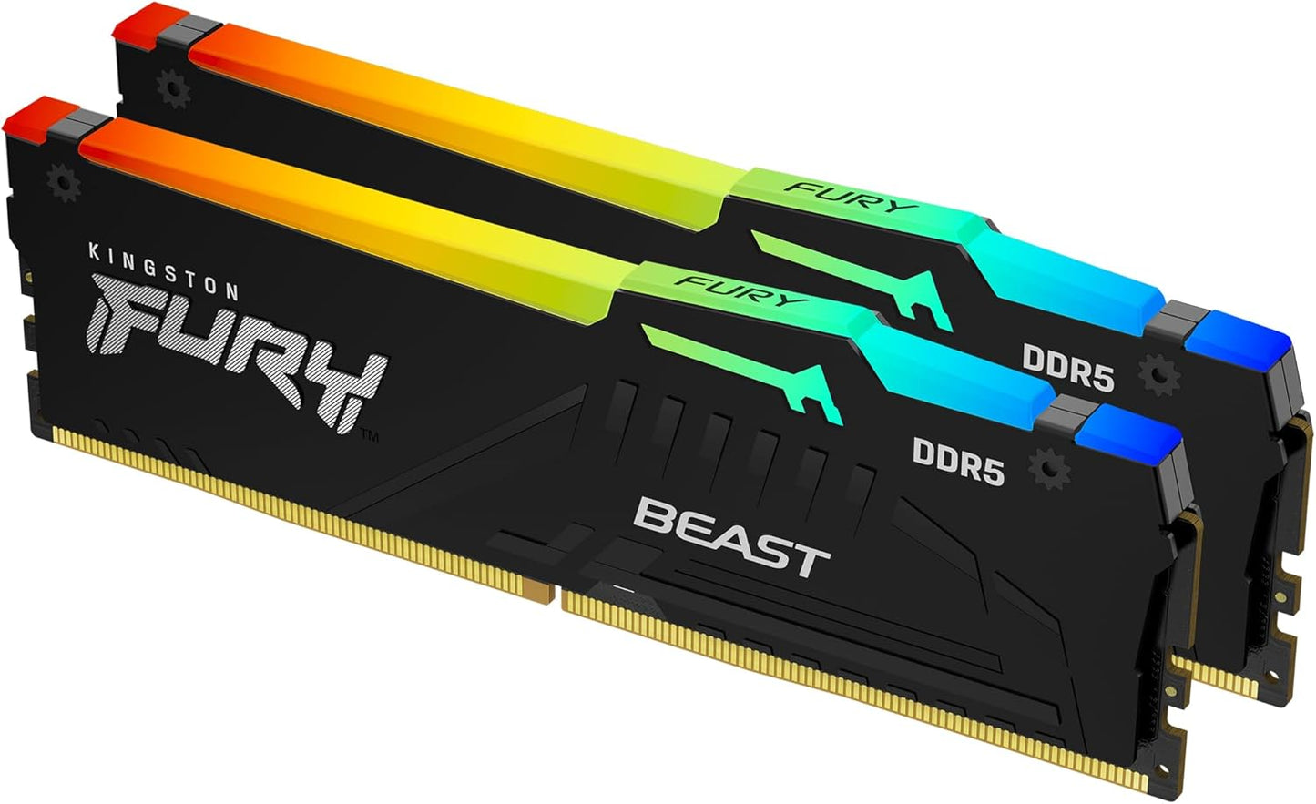 FURY Beast. RGB, DDR5, 32GB Kit (16GB x 2), 6000MHz, CL36, DIMM, 1.35V, Limited Lifetime Warranty