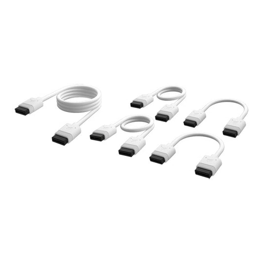 CORSAIR iCUE LINK Cable Kit with Straight connectors, White