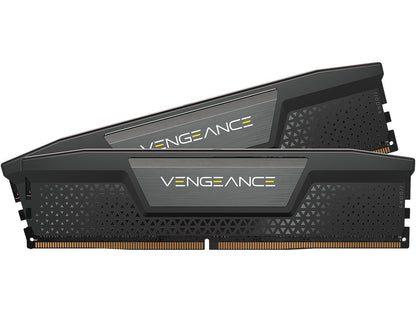 DDR5, 6000MT/s 32GB 2x16GB DIMM, Unbuffered, 36-44-44-96, Std PMIC, XMP 3.0, VENGEANCE DDR5 Black Heatspreader, Black PCB, 1.4V