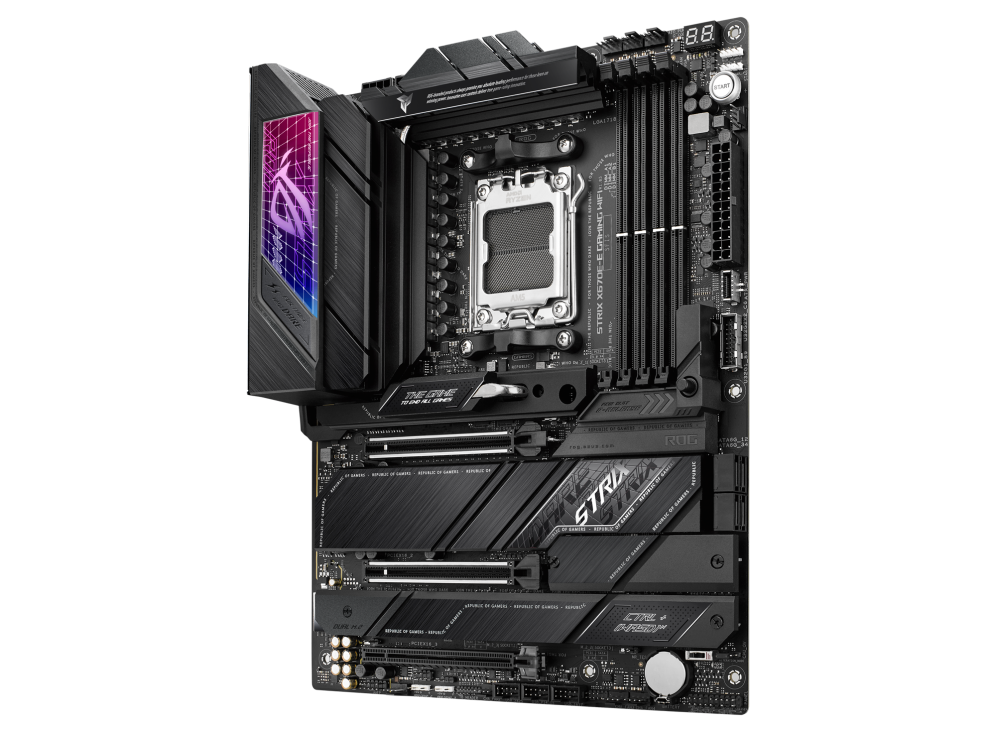 ASUS, ROG-STRIX-X670E-E-GAMING-WIFI, AMD, AM5, AMD X670, 4x DDR5, 192G, Upto 8000+, PCIe 5 - 2x16