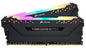 CORSAIR VENGEANCE RGB PRO 32GB (2 x 16GB) DDR4 DRAM 3200MHz C16 Memory Kit  Black