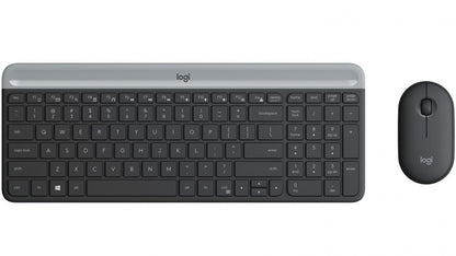 Slim Wireless Keyboard and Mouse Combo MK470 Black