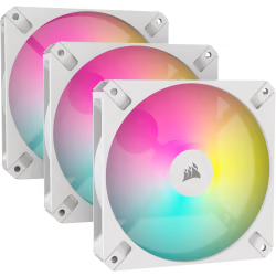 CORSAIR AR120 White, 120mm iCUE RGB Fan, ARGB-compatible, Triple Pack