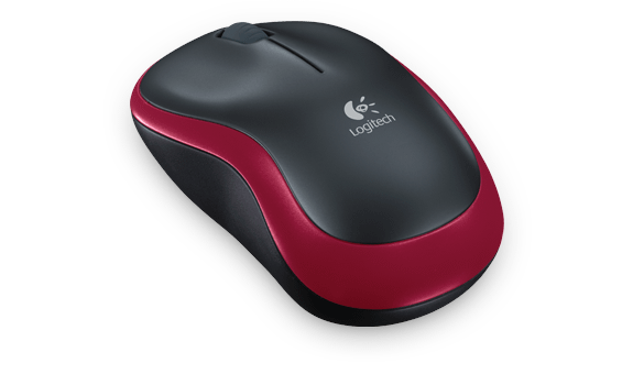 Logitech Wireless Mouse M185 - Red