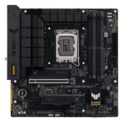 ASUS B760M TUF GAMING B760M-PLUS WIFI II Intel LGA1700 mATX Motherboard 192GB, 4xDDR5, 1 x PCIe 5.0 x16 slot, 3 x M.2 slots,4 x SATA,1xHDMI, 1xDP