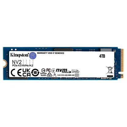 Kingston SNV2S NV2 4TB PCIe 4.0 NVMe M.2 2280 SSD