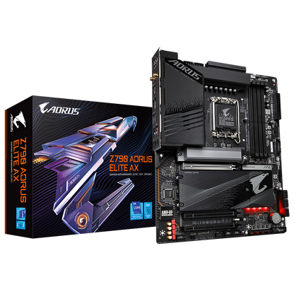 Z790 AORUS ELITE AX/INTEL LGA1700/ATX/4x DDR5 up to 192GB/7600MHz/PCIe 5.0 x1 4.0 x1 3.0 x1/M.2 x4