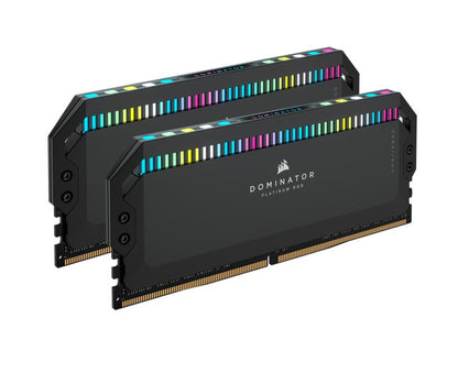 Corsair Dominator Platinum RGB 32GB (2x16GB) DDR5 UDIMM 6200Mhz C36 1.1V Black Desktop PC Gaming Memory