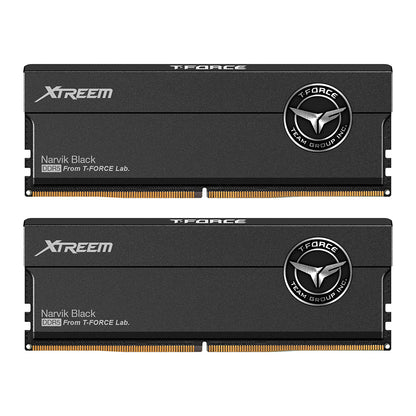 T-FORCE XTREEM, Black, DDR5, 8200MHz, 48GB Kit(2 x 24GB), U-DIMM, CL38, 1.4V, Limited Lifetime Warranty