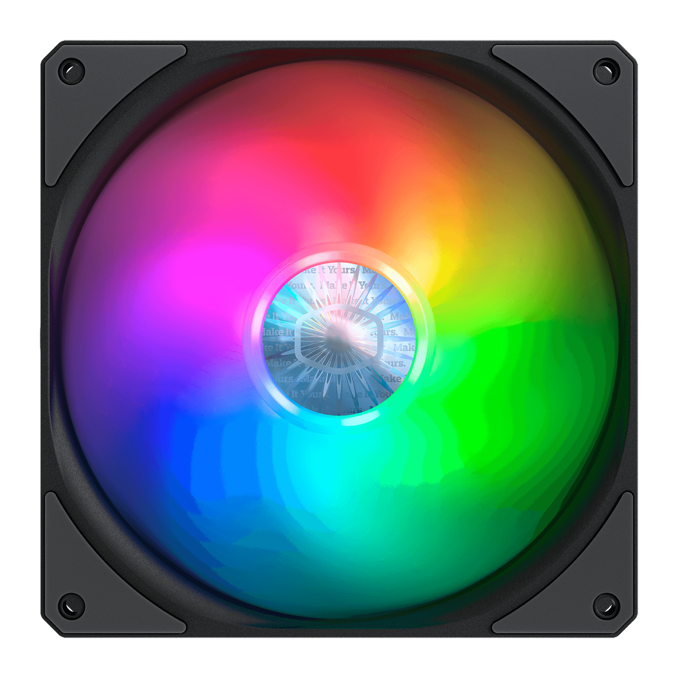 SickleFlow 140 ARGB, 140mm, Addressable RGB, 650-1400 RPM, 67 CFM, 10-27 dBA, 4-Pin PWM, Certified compatible with ASUS, Gigabyte MSI and AsRock RGB M