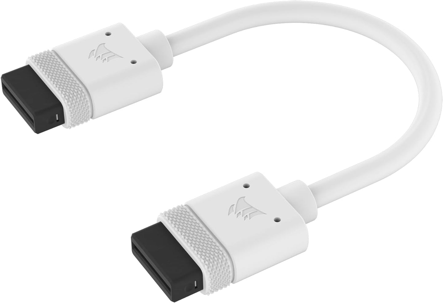 CORSAIR iCUE LINK Cable, 2x 100mm with Straight connectors, White