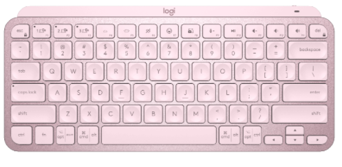 MX Keys Mini Minimalist Wireless Illuminated Keyboard Rose