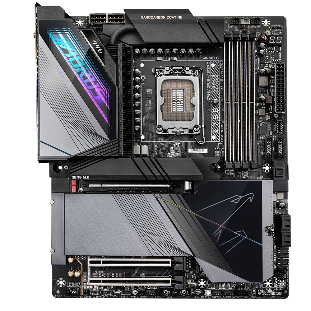 Z790 AORUS MASTER X/INTEL LGA1700/ATX/4x DDR5 up to 192GB/8266MHz/PCIe 5.0 x1 3.0 x2/M.2 x5