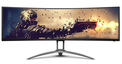 AOC 49' Curved 1800R, 5120X1440 DQHD, 32:9, Adaptive Sync, HDR 400,1ms, 165Hz ,3x HDMI,1x DP,USB-C , Speaker, HAS, KVM ultra wide monitor