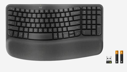 Logitech Wave Keys for Business Ergonomic  Keyboard - Graphite