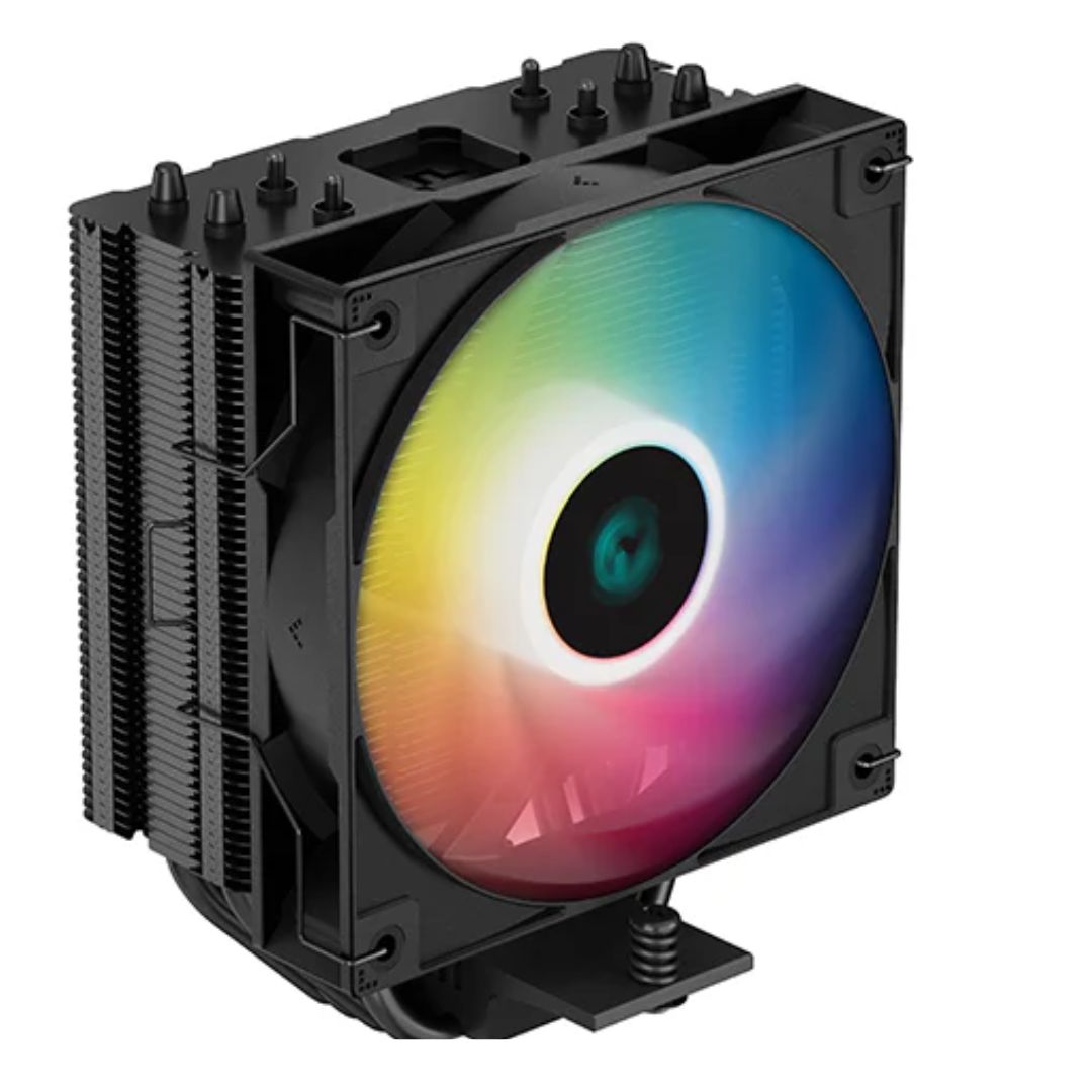 DeepCool AG400 Black ARGB Single Tower CPU Cooler, TDP 220W,120mm Static ARGB Fan, Direct-Touch Copper Heat Pipes, Intel LGA1700/AMD AM5 Support