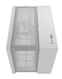 2500D Airflow Tempered Glass Mid-Tower, White