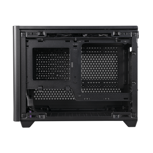 NR200P V2, Mini-ITX, Tempered Glass Side Panel + Steel Side Panel, 100mm Riser Cable Included to support Vertical GPU installation, 2x 120mm Fans, AIO