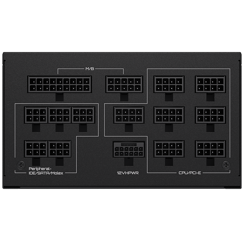 UD1300GM PG5/Fully modular/850W/ATX v3.0/150 x 160 x 86 mm/Gold 80PLUS/Support PCIe Gen 5.0